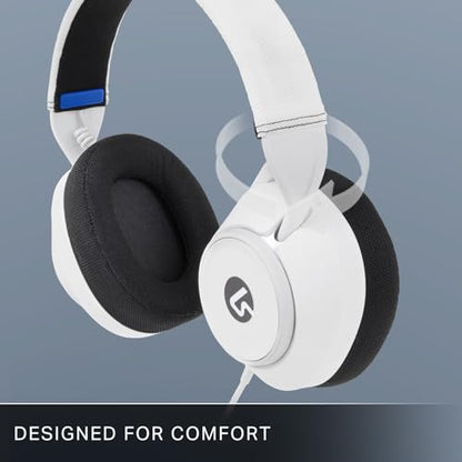 PowerA LucidSound LS10P Gen 2 Wired Gaming Headset for PlayStation - White, Quick-Access Audio Controls, Designed for Comfort, Premium Audio, flip-to-Mute Boom mic, PC Compatible - style: White