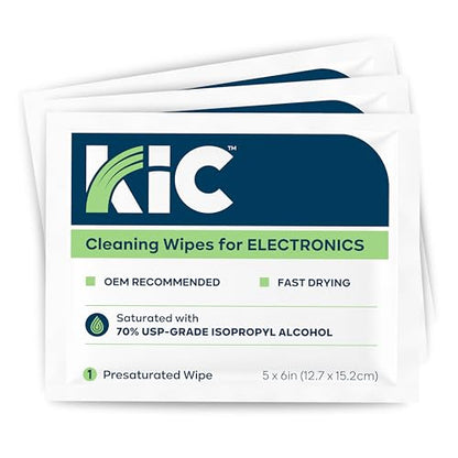 KICTeam 70% IPA Electronic & Tech Cleaning Wipes (50 Pack)