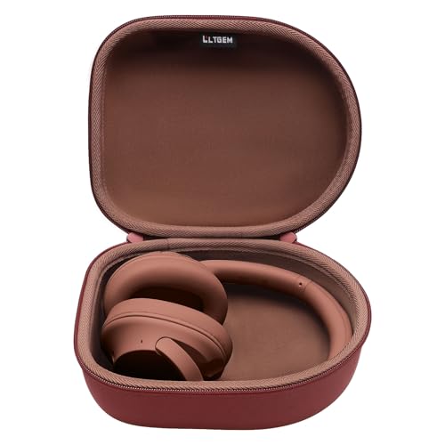 Case for Audio-Technica ATH-M20x/Raycon/JBL/Sony/Anker Headphone Wine | Carrying Travel Headphone Case Hard Shell for Over Ear Headphone - color: Brown