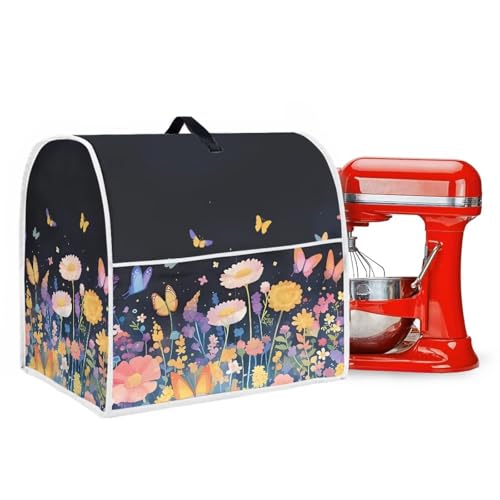 Kitchen Mixer Cover Dust Cover Butterfly Design Dustproof Kitchen Mixer Accessories L Size - color: Butterfly Design-, size: L