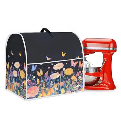 Kitchen Mixer Cover Dust Cover Butterfly Design Dustproof Kitchen Mixer Accessories L Size - color: Butterfly Design-, size: L