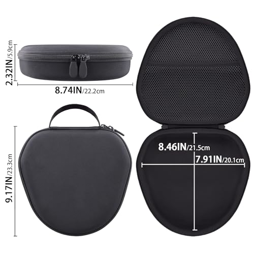 Hard Case for Apple AirPods Max 2/AirPods Max Wireless Headphones - color: Black Case
