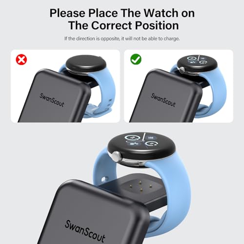 3 in 1 Charging Station for Google Pixel Watch 3/2, 25W Super Fast Wired USB C Charger Stand for Google Pixel 10/10 Pro/10 Pro XL/9/8/7, Pixel Buds Pro 2/2a, SwanScout 701G2, (Not for Pixel Watch 4/1)