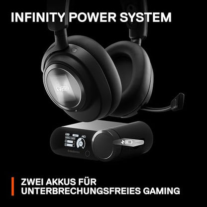 SteelSeries Arctis Nova Pro Wireless Multi-System Gaming Headset — Neodymium Magnetic Drivers — Active Noise Cancellation — 2 Battery System — ClearCast Gen 2 Mic — PC, PS5, PS4, Switch, Mobile - color: Black, style: PC