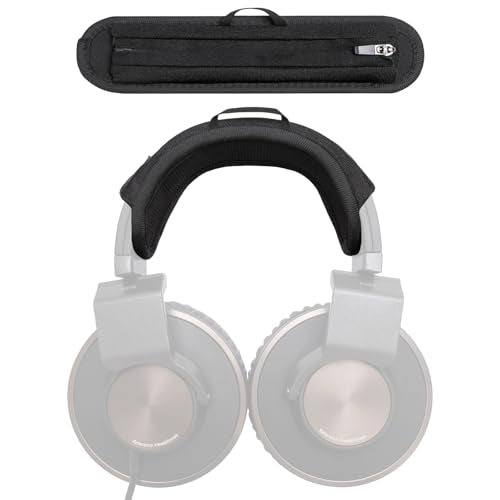 Headband Cushion Cover Compatible with AKG K371, K361,K371-BT, K361-BT,K845-BT, K845, K545, K540, K550 K551 K553 S MKII MK2 Headphone, 6mm Thick Cushion, No Wobble Zipper Slider, Hanging Loop