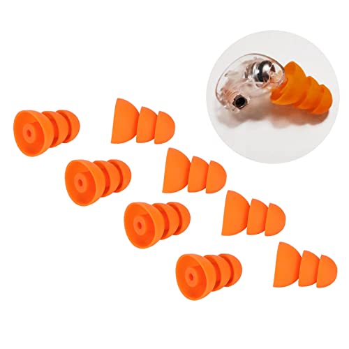 4 Pairs Replacement Silicone Ear Tips for Se846 Se535 Se215 and Inner Hole 2.0‑3.5mm Earbud, Great Seal and Sound Isolation, Silicone Replacement Earbud Ear Buds Tips, Ergonomic Design