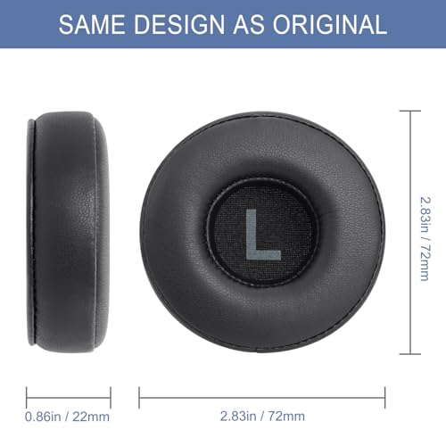 Ear Pads for JBL Tune 450BT / Tune 500BT / Tune 510BT / Tune 520BT - Black
