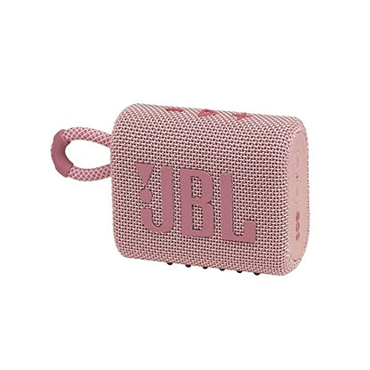 JBL Go 3: Portable Speaker with Bluetooth, Built-in Battery, Waterproof and Dustproof Feature - Pink (Renewed) - color: Pink