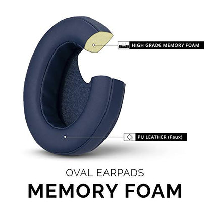 Brainwavz Replacement Memory Foam Earpads for Large Over The Ear Headphones, Dark Blue - color: Dark Blue