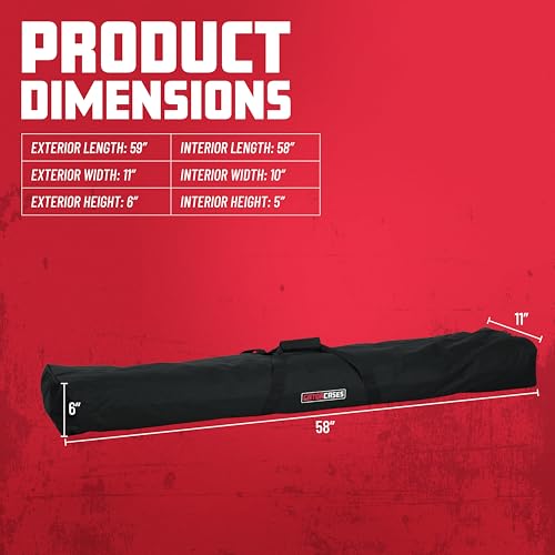 Gator Cases Speaker Stand Carry Bag with 58" Interior, Holds (2) Stands (GPA-SPKSTDBG-58) - size: 58" Long - Single Compartment