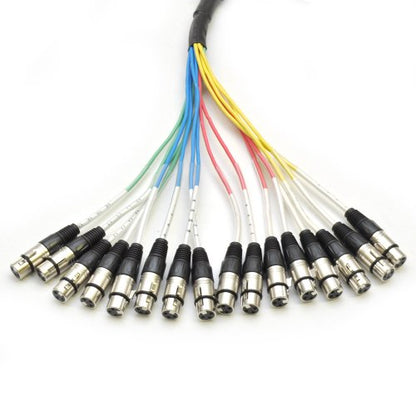 Seismic Audio - SAXT-16x20F - 16 Channel 20' XLR Female to 1/4" TRS Snake Cable - size: 20 Foot - 16 Channel