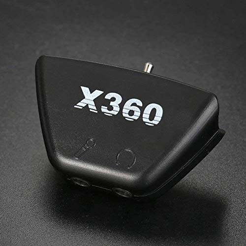 3.5mm Headset Mic Adapter for Xbox 360 Controller Black - color: Black