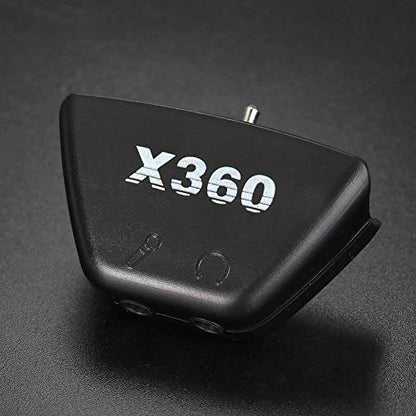 3.5mm Headset Mic Adapter for Xbox 360 Controller Black - color: Black