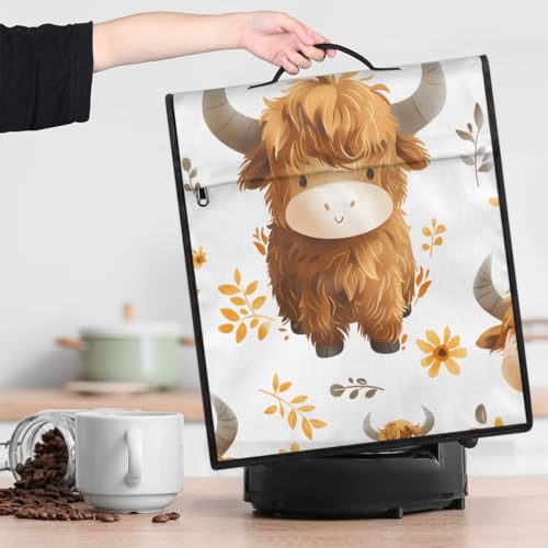 Kitchen Aid Mixer Cover Compatible with 6-8 Quarts, Cover for Ktchen Aid Stand Mixer, Kitchen Aid Dust Cover for Mixers, Kitchen Aid Bowl Lift Mixer Appliance Covers Highland cow - color: Highland cow
