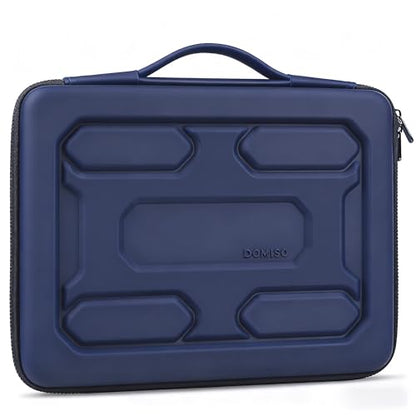 DOMISO 18 inch Laptop Sleeve with Handle Shockproof Computer Bag Waterproof EVA Protective Carrying Case for 17.3" MSI GS73VR Stealth Pro/HP Envy 17/LG Gram 17"/ROG Strix GL702VS,Dark Blue - color: Dark Blue, size: 17.5-18 inch