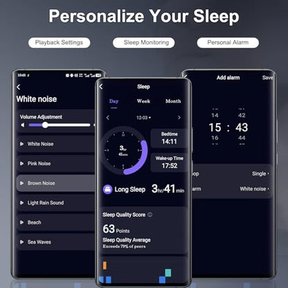 Sleep Earbuds Bluetooth 6.0 in Ear, Sleep Headphones with Sleep Monitor APP, 2026 New Mini Sleep Ear Buds with Small Earplugs for Side Sleepers, 48H Playtime Sleep Earphones with Sleep Mode Black - color: Black