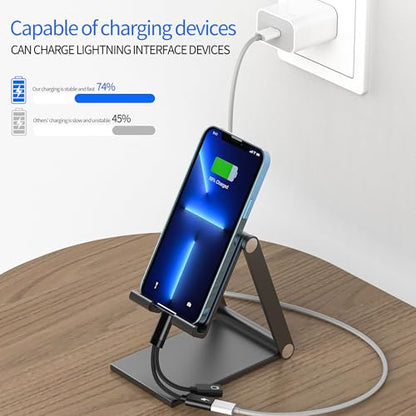 for iPhone Adapter for Headphone Jack for Apple Splitter Audio (2in1) Dual Lightning Charger AUX Cable Dongle Connector Charging for iPad Charge Double Lighting to Phone Earphone Music Adaptor