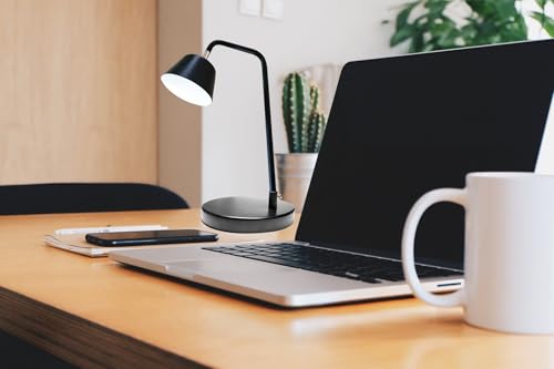 Desk Lamp Base: Round inches Mounting Stand for Desk Lamps,Magnifying Glass with Light,Mic Arm Desk Mount,Swing Arm Desk Lamp,for Home Office,Compatible for lk-1 cl-2 (Black) - color: Black