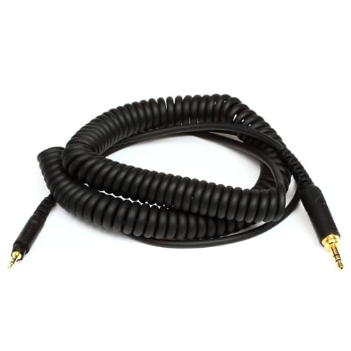 Shure HPACA1 Replacement Headphone Cable, Coiled for Headphones, Black - style: HPACA1 (Coiled)