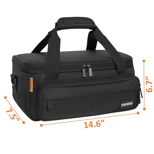 Padded Mixer Carry Bag Fits Behringer X-AIR Series Mixers（ XR12，XR16，XR18）, L 14.6" x W 7.5" x H 6.7" Black