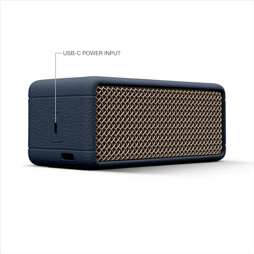 Marshall Emberton III Portable Bluetooth Speaker - Rugged Waterproof/Dust-Proof Design | Loud Stereo Sound, Deep Bass | Compact and Wireless for Travel and Outdoors - Midnight Blue - color: Blue