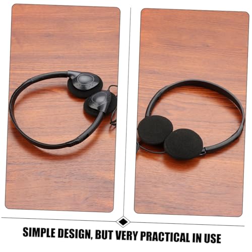 Happyyami Wired Noise Reduction Headset for Tablet Ergonomic Over Ear Headphones Lightweight and Comfortable Design for Long Use Durable and Practical for Home Office Work