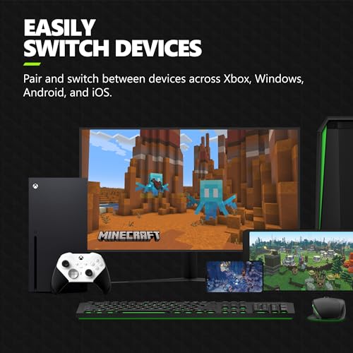 Xbox Wireless Gaming Controller | Elite Series 2 Core | White | Console, PC, and Android | Adjustable Thumbsticks | Trigger Locks - color: White