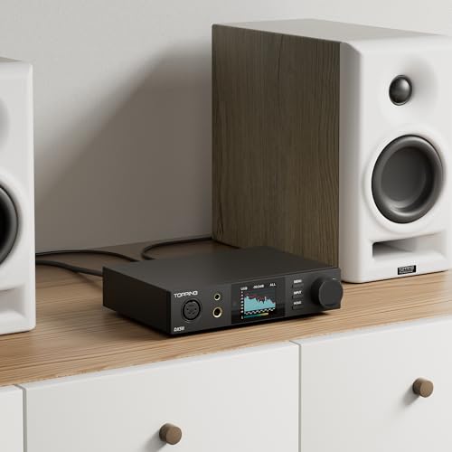 TOPPING DX5 II Hi-Res DAC & Headphone Amp Combo – Dual ES9039Q2M, X-Hybrid Amp, 10-Band PEQ, LDAC Bluetooth 5.1, 4.4mm Balanced & 6.35mm Headphone Output, Preamp Mode, 12V Trigger (White) - color: White