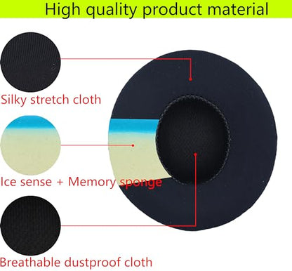 Replacement Ear Pads Compatible with Beats Solo3.0 Wireless Black - color: Ice/Black