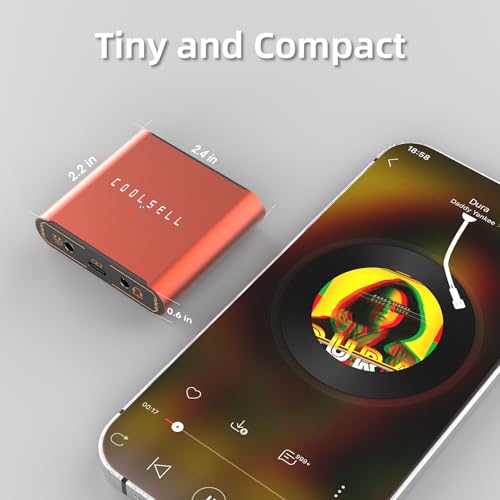 192kHz/24bit Audio Interface, Portable USB and iPhone Guitar Interface - color: Orange