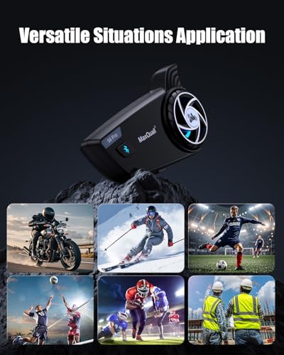 Referee Headset Communication System S8 Pro 2~8 Person Talk Same time for Football Baseball Volleyball (6S8 Pro(Model 1 Overhook Earphone)) - color: 6S8 Pro(Model 1 Overhook Earphone)