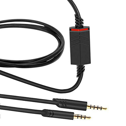 2.0M Replacement Audio Cable Compatible with Astro A40 A40TR Gaming Headset, Inline Mute Wire and No Volume Control Cord (TPE Cord) - style: TPE Cord