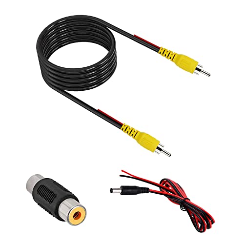 Upgraded Double Shielded RCA Backup Cam Extension Cable(20FT/6M). - size: 20 ft