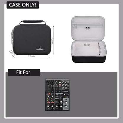 Tourmate Hard Storage Case for Yamaha AG06MK2 Mixer,Travel Case for AG06MK,Protective Hard Shell Portable Travel(Box for Sale) (AG06MK2, Black)