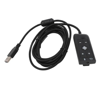 USB Audio Converter, Plug and Play with Microphone Support and Volume Control, Aux Adapter for Gaming PC Laptop Travel Office Use