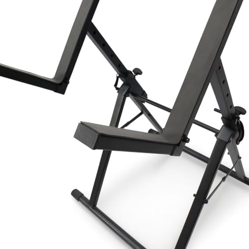 GRIFFIN Guitar Amplifier Stand (Stage-FramePRO Series) – Low Profile Audio Amp Tilt Back Adjustment – Combo PA Speaker Karaoke Monitor Holder – Speaker Cabinet Studio Equipment Platform Riser