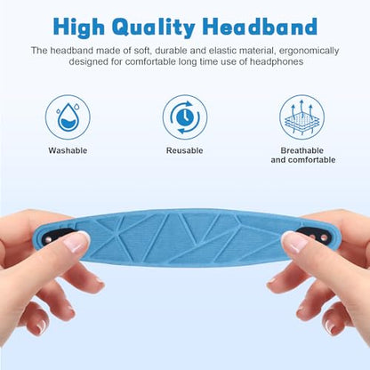 Arctis Nova Pro Headband, Replacement Arctis Nova 7 Head Band Repair Pads Compatible with SteelSeries Nova 1/1P/1X Headphones, Nova 3/4, Nova 5 / 5X / 5P, Nova 7 / 7X / 7P Gaming Headsets (Blue) - color: Blue