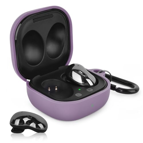 AIRSPO Silicone Case Compatible with Samsung Galaxy Buds 2/Pro/Live/Pro 2/FE Cases (Smokey Mauve) - color: Smokey Mauve