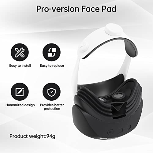 ps vr2 accessories Compatible for Playstation VR2 Face Cover with VR Shell Protective Cover， Face Cushion Cover, Controller Thumb Grips, Cable Bundling Strap - color: PSVR Protect shell