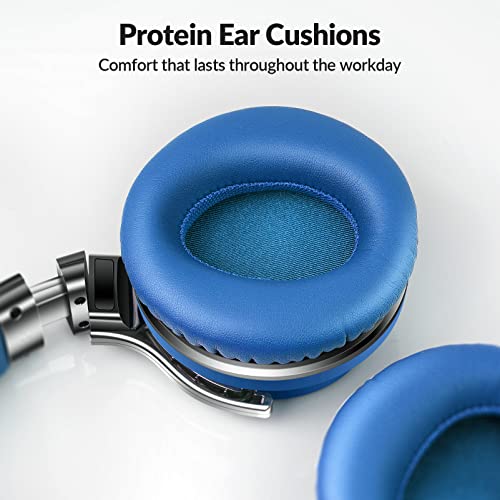 Million Sold 10 Years Classic E7 Active Noise Cancelling Headphones with Upgraded Noise Cancellation, Bluetooth Headphones Wireless with HD Sound Vivid Deep Bass, for Home Office Travel Gift Pcs - color: Blue, style: E7 Wireless Active Noise Cancelling He