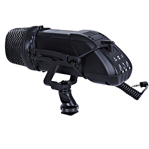 Movo VXR500 HD Professional Condenser XY Stereo Video Microphone for Sony, Nikon,and Canon DSLR Video Cameras (Metal Body)