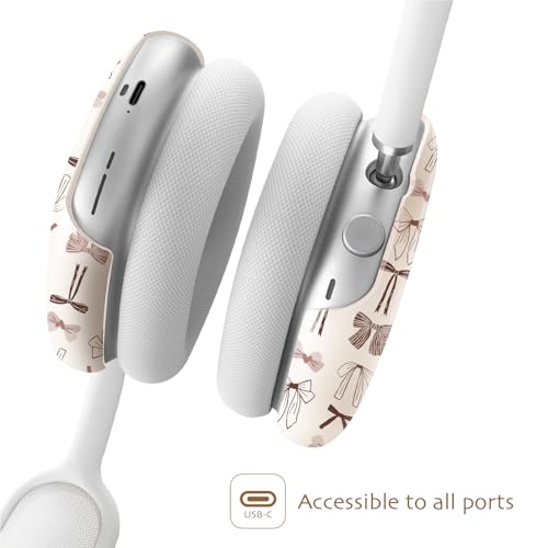 iBenzer Protective Case for AirPods Max Headphones, Ear Cups Cover for Apple AirPods Max (2024 USB-C / 2020 Lightning), Bow Collection, AP-MAX-131 - color: Bow Collection