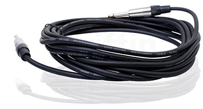 Fat Toad 20ft Guitar Cables (ShieldedPRO X Series) 8-Pack – 1/4" Gold Jack Instrument Cords with 24GA Wires Conductor for Bass, Amp, Pedals & Studio Gear - size: 8-Pack