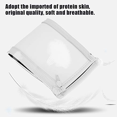 Semme Replacement Headset Earphone Cushion Headband Pad Cover for Iron M50 Soft Protein Skin Zippered Design for Noise Reduction Slip Comfort (White) - color: White