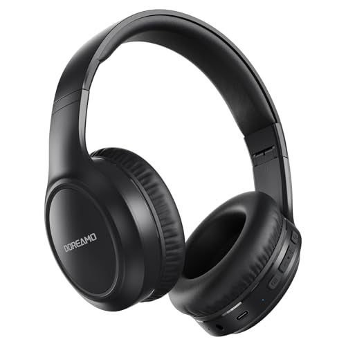 Headphones Wireless Over Ear , 70 Hours Playtime Bluetooth Headphones Built-in Microphone, Foldable Lightweight Headset with Bluetooth 5.4, HiFi Stereo Sound for PC Cellphone Travel Office (Black) - color: Black
