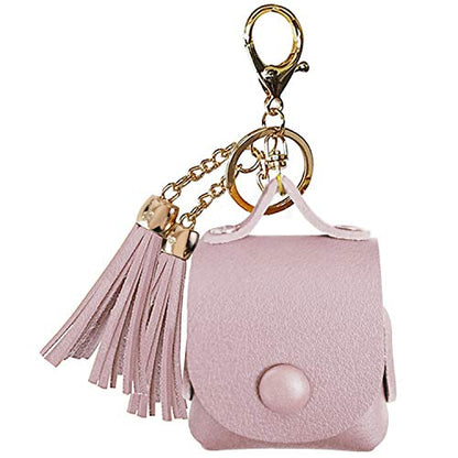 MODOS LOGICOS Charging Case Cover for Apple AirPods, PU Leather Case with Tassels - TaroPurple - color: TaroPurple(PU)