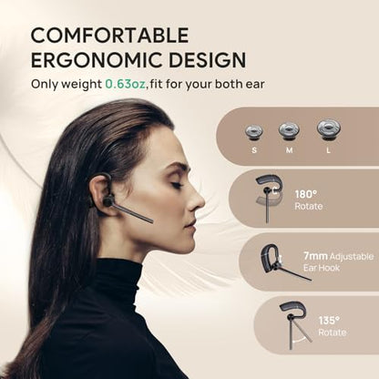 Yealink Bluetooth Headset Workstation, Office Wireless Headset with Mic, Speakerphone, Wireless Charging Pad, Charging Case, USB-C/A Dongle,Connect to Desk Phone, PC, Work with Teams Zoom - style: BH71 Workstation Pro (USB-C to A)