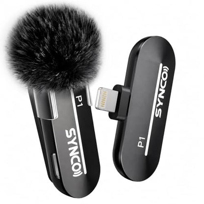 SYNCO Wireless Lavalier Microphone for iPhone, P1XL Professional Lapel Mic for Tiktok, YouTube, Streaming, Vlog Video Recording, Wireless Microphone for iPhone 14/13/12/11/SE... - style: 1 Mic for Lightning