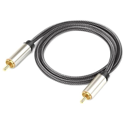 Subwoofer Cable Digital Coaxial Cable 1 to 1 Video Cable for Home Theater Sound - color: 1m