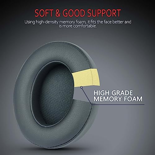 Replacement Ear Pads for Beats Studio 3 & Studio 2, Upgraded Beats Studio 3 Replacement Parts and Beats Headphones Accessories, Compatible with B0500 B0501 Wired/Wireless Models, Grey - color: Grey